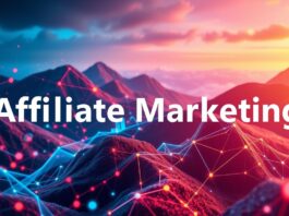 vários pontos de conexão de internet escrito marketing de afiliados