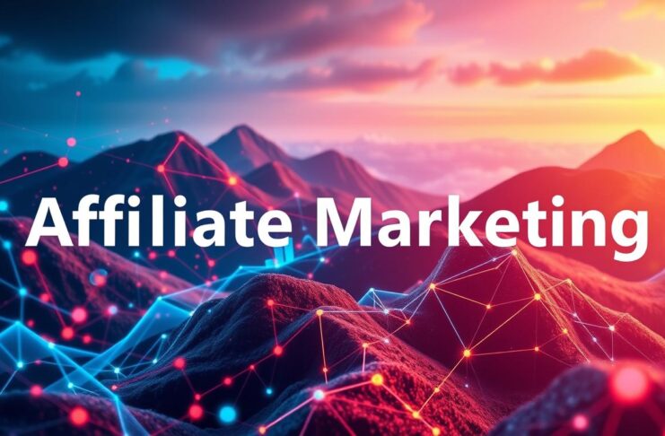 vários pontos de conexão de internet escrito marketing de afiliados
